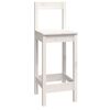vidaXL Ensemble de bar 9 pcs Blanc Bois de pin massif