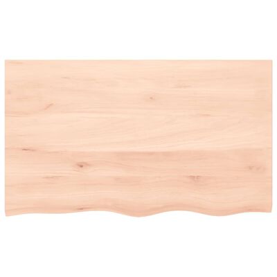 vidaXL Dessus de table 100x60x(2-6) cm bois de chêne massif non traité