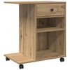 vidaXL Support d'imprimante Ch&ecirc;ne artisanal 60 x 40 x 68,5 cm