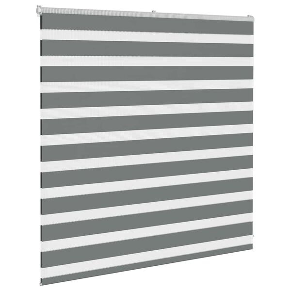 vidaXL Store z&egrave;bre gris fonc&eacute; largeur du tissu 140,9 cm polyester
