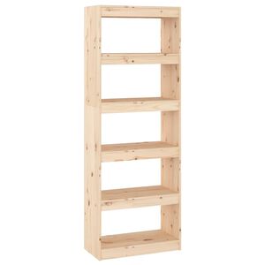 vidaXL Biblioth&egrave;que/S&eacute;parateur de pi&egrave;ce 60x30x167,5 cm pin massif
