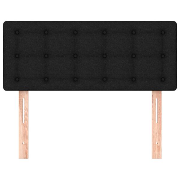 vidaXL T&ecirc;te de lit Noir 90x5x78/88 cm Tissu