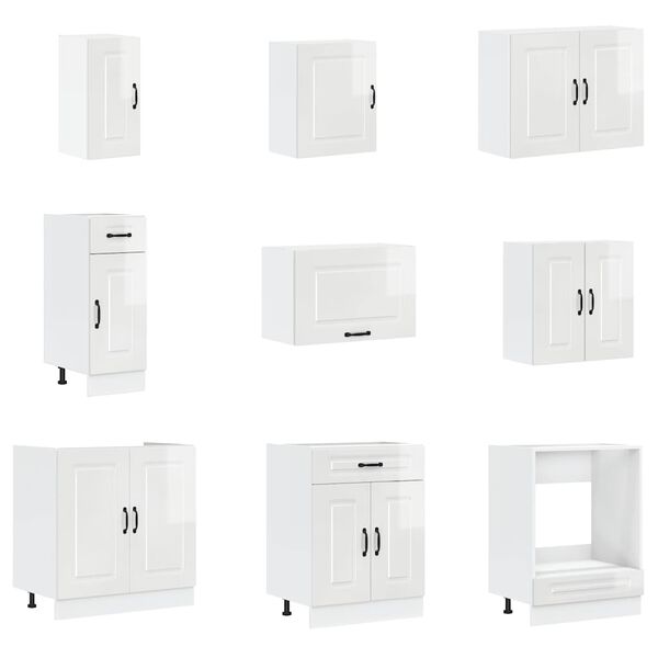 vidaXL Ensemble d'armoires de cuisine 14 pcs Porto bois d'ingénierie