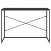 vidaXL Bureau d'ordinateur Noir 110x60x70 cm Bois d'ingénierie