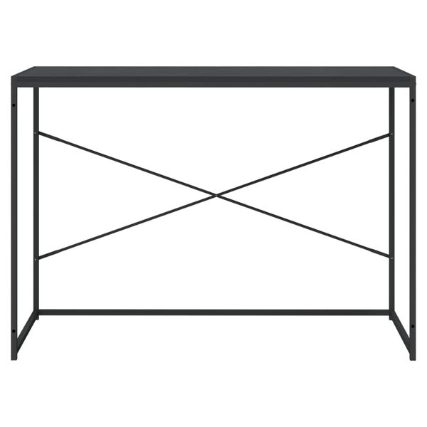 vidaXL Bureau d'ordinateur Noir 110x60x70 cm Bois d'ingénierie