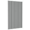 vidaXL Panneaux de toiture 12 pcs Acier galvanisé Gris 80x45 cm