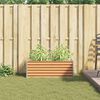 vidaXL Jardini&egrave;re sur&eacute;lev&eacute;e 98 x 50 x 36 cm Acier galvanis&eacute;