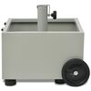 vidaXL Pot de plantes et support de parasol d'ext&eacute;rieur 2-en-1 Gris