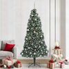 vidaXL Arbre de No&euml;l artificiel pr&eacute;-&eacute;clair&eacute; avec ensemble de boules