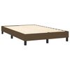 vidaXL Sommier &agrave; lattes de lit matelas et LED marron fonc&eacute; 120x190 cm