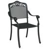 vidaXL Ensemble de tables de jardin 5 pcs Noir Aluminium coul&eacute;