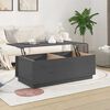 vidaXL Table basse Gris 100x50x35 cm Bois massif de pin