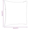 vidaXL Coussins de canap&eacute; 2 pcs Cr&egrave;me 45 x 45 cm tissu