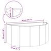 vidaXL Jardini&egrave;re Blanc 90 x 45 x 35 cm Acier