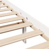 vidaXL Cadre de lit sans matelas blanc 140x200 cm bois de pin massif
