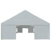 vidaXL Tissu de tente sans cadre Gris 12 x 6 m PE