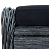 vidaXL Ensemble &agrave; manger de jardin 5 pcs Gris fonc&eacute;
