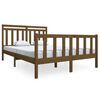 vidaXL Cadre de lit Marron miel Bois massif 140x190 cm