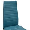 vidaXL Ensemble de salle &agrave; manger 5 pcs Similicuir Bleu marine