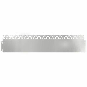 vidaXL Bordures de pelouse 10 pc 103 x 0,05 x 22 cm Acier galvanis&eacute;