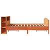 vidaXL Lit biblioth&egrave;que sans matelas cire marron 140x190 cm pin massif