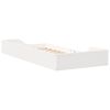 vidaXL Cadre de lit Blanc 80 x 200 cm Pin massif