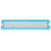 vidaXL Barri&egrave;re de s&eacute;curit&eacute; de lit d'enfant Bleu 180x42 cm Polyester