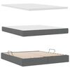 vidaXL Lit avec rangement et matelas Gris fonc&eacute; 160 x 200 cm