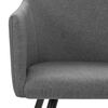 vidaXL Chaises &agrave; manger lot de 4 gris clair tissu