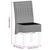 vidaXL Chaises &agrave; manger lot de 4 marron rotin naturel