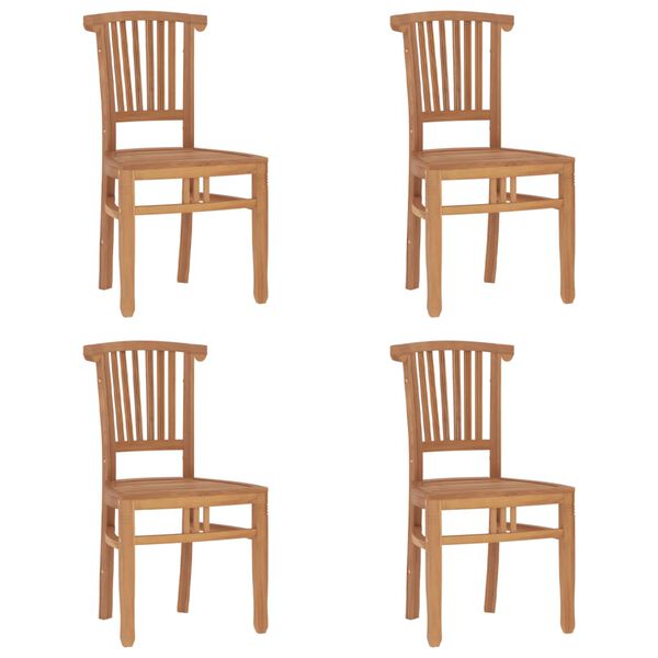 vidaXL Ensemble &agrave; manger de jardin 5 pcs Bois de teck massif