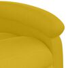 vidaXL Fauteuil inclinable &eacute;lectrique jaune Velours