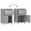 vidaXL Buffets 2 pcs sonoma gris 40x35x70 cm bois d'ingénierie