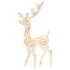 vidaXL D&eacute;corations de No&euml;l de renne Acrylique 2 pcs 120 cm Multicolore