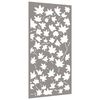 vidaXL Décoration murale jardin 105x55 cm acier corten design feuille