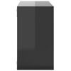 vidaXL &Eacute;tag&egrave;res cube murales 6 pcs gris brillant 26x15x26 cm