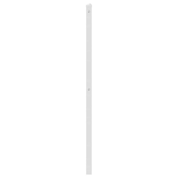 vidaXL T&ecirc;te de lit de remplacement m&eacute;tal blanc 75 cm
