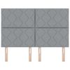 vidaXL T&ecirc;te de lit avec t&ecirc;te de lit Gris clair 160 cm Cuir synth&eacute;tique