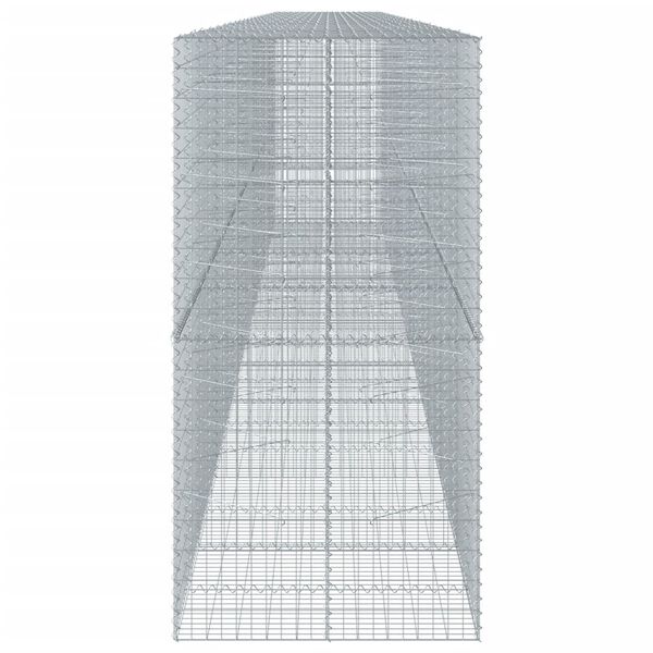 vidaXL Panier gabion avec couvercle 1100x100x200 cm fer galvanis&eacute;
