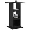 vidaXL Table de bar Ch&ecirc;ne noir 60 x 60 x 100 cm Bois d'ing&eacute;nierie