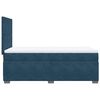 vidaXL Sommier &agrave; lattes de lit avec matelas bleu 80x200 cm velours