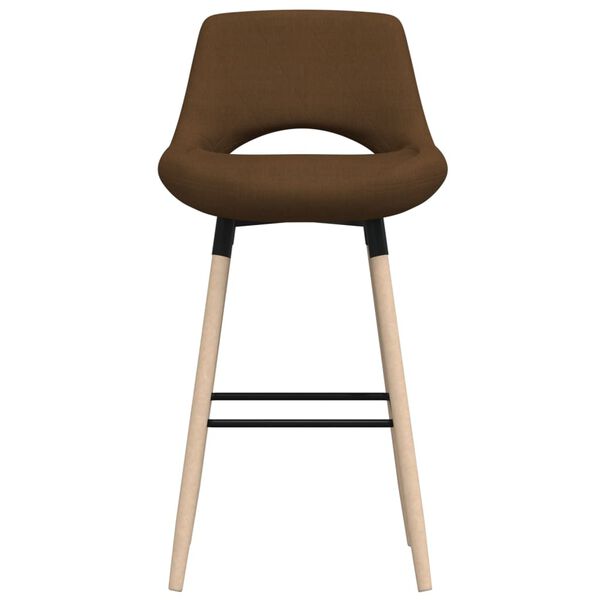 vidaXL Tabourets de bar lot de 2 Marron Tissu