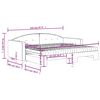 vidaXL Lit de jour avec lit gigogne et matelas bleu 90x200 cm velours