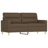 vidaXL Ensemble de canap&eacute;s 3pcs coussins d&eacute;coratifs et coussins Marron