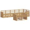 vidaXL Ensemble de canap&eacute;s d'ext&eacute;rieur 8 pcs Blanc 306 x 128,5 x 73 cm