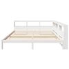 vidaXL Lit biblioth&egrave;que sans matelas blanc 200x200 cm bois pin massif