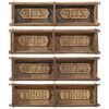 vidaXL Plateau avec stockage Marron 57 x 15 x 9 cm Bois Recycl&eacute; Solide