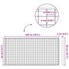 vidaXL Grille Argent 100 x 50 x 2 cm Acier galvanis&eacute; &agrave; chaud