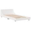vidaXL Cadre de lit sans matelas blanc 90x200 cm bois de pin massif