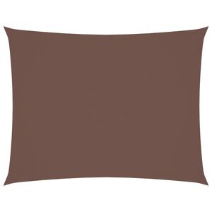 vidaXL Voile de parasol tissu oxford rectangulaire 4x5 m marron